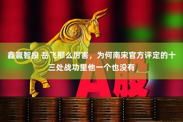 鑫赢智投 岳飞那么厉害，为何南宋官方评定的十三处战功里他一个也没有