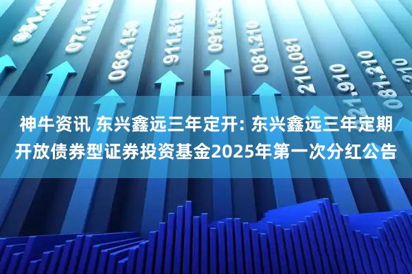 神牛资讯 东兴鑫远三年定开: 东兴鑫远三年定期开放债券型证券投资基金2025年第一次分红公告